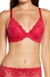 Wacoal Embrace Lace Underwire Contour Bra In Persian Red