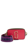 Marc Jacobs The Snapshot Leather Crossbody Bag In New Peony Multi