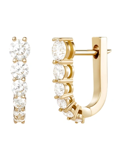 Melissa Kaye Aria U Huggie Hoop Earrings In Not Applicable