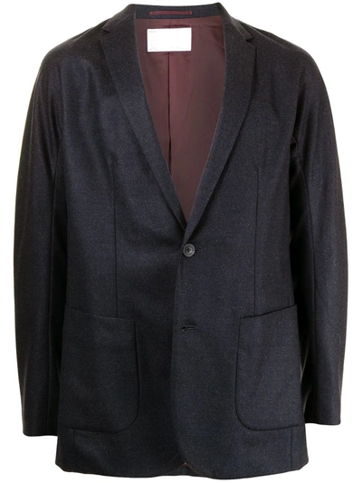 Kolor Notched-lapels Single-breasted Blazer In 蓝色