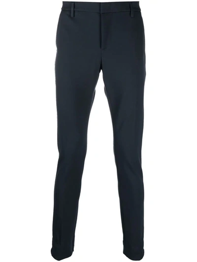 Dondup Tailored Slim-cut Trousers In Blue