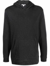 James Perse Vintage Cotton French Terry Hoodie In Grey