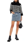 RED VALENTINO STRIPED COTTON SWEATER,3074457345627217251