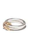 SPINELLI KILCOLLIN SILVER, 18KT YELLOW AND ROSE GOLD CALLIOPE RING