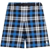 Marcelo Burlon County Of Milan Marcelo Burlon Men's Checked Belt Shorts In Blue