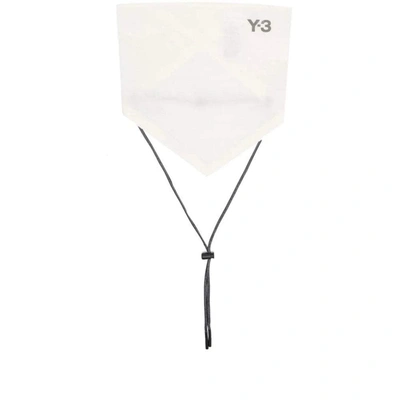 Y-3 Logo-print Reflective Bandana In White