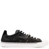 Maison Margiela Men's Low Top Trainers Part Leather In Black