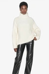 Anine Bing Sydney Alpaca Blend Turtleneck Sweater In Cream