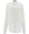 Ann Demeulemeester Alla Cotton Poplin Shirt In White