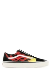 Vans Black And Red Canvas Old Skool Dx Sneakers