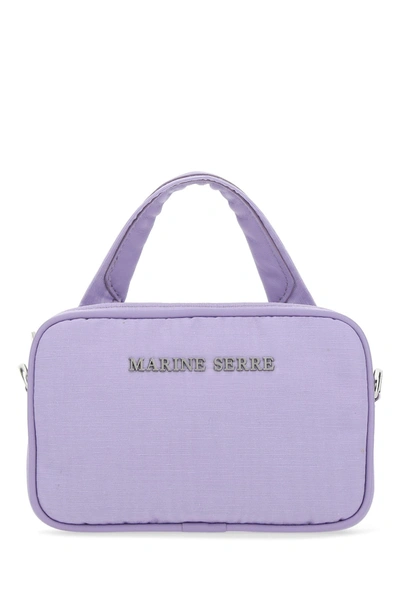 Marine Serre Logo-embellished Shell Phone Case Bag In Purple