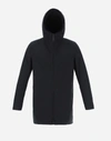 Herno Keystone Parka With Synthetic Fabric Lining In Black