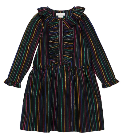 Stella Mccartney Kids' Little Girl's & Girl's Rainbow Metallic Stripe Dress In Multicolor