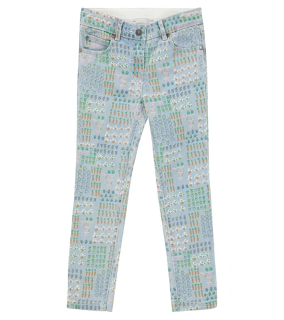 Stella Mccartney Kids' Printed Jeans In Blue