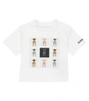 BURBERRY BABY THOMAS BEAR COTTON T-SHIRT,P00607705