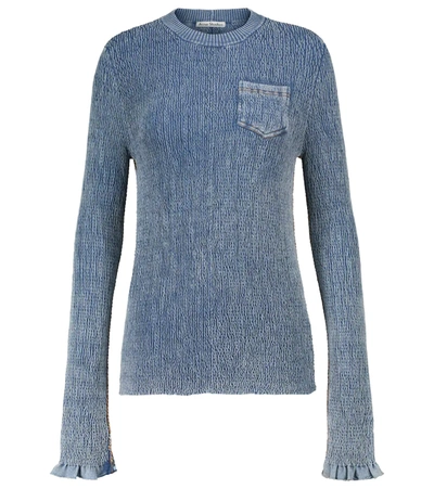 Acne Studios Cotton-blend Sweater In Blue