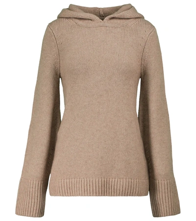 Khaite Elodie Cashmere Hoodie In Neutrals