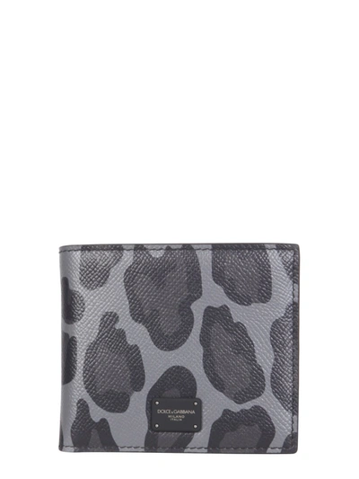 Dolce & Gabbana Bifold Wallet In Animalier