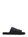 Dolce & Gabbana Fur Sandals In Black