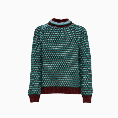 Marni Patterned-knit Jumper In Rvv63