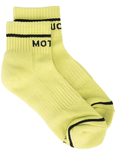 Mother Wankle Mf Socks In Yellow