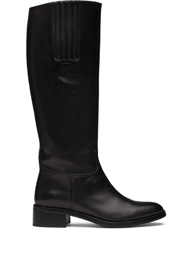 Church's Elizabeth Leather Knee-high Boots In Black