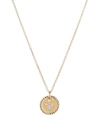 David Yurman 18kt Yellow Gold Initial Y Diamond Charm Necklace In 金色