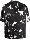 PALM ANGELS NIGHT SKY BOWLING SHIRT