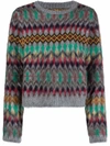 MAISON MARGIELA ABSTRACT PATTERN CREW-NECK JUMPER