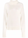 Jil Sander Roll-neck Loose-fit Jumper In Neutrals