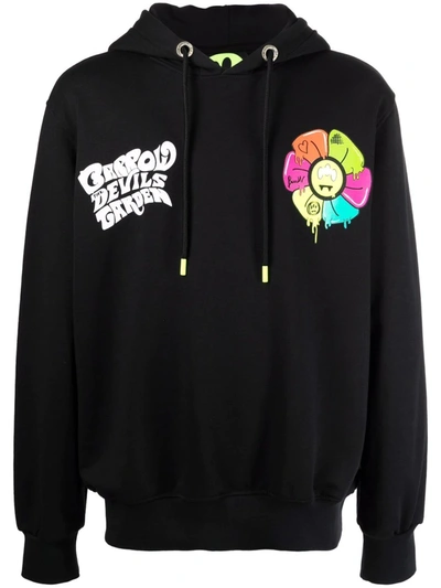 Barrow Graphic-print Relaxed-fit Hoodie In Black