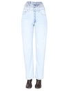 1/OFF DOUBLE WAISTED JEANS UNISEX