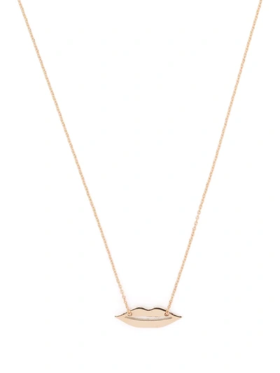Ginette Ny 18kt Rose Gold Mini French Kiss Necklace