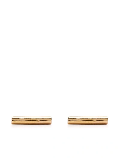 Ginette Ny 18kt Yellow Gold Gold Strip Stud Earrings