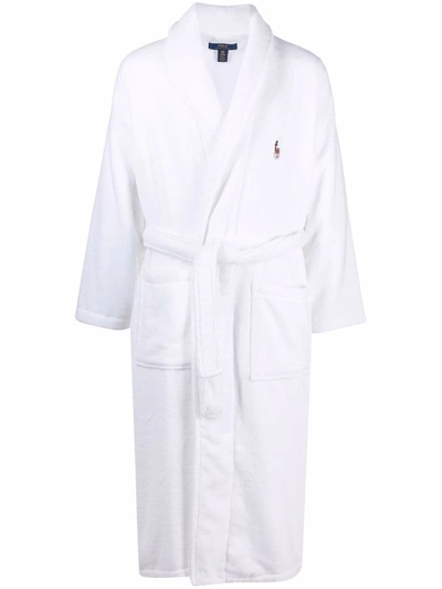 Polo Ralph Lauren Polo Pony Terry-cloth Dressing Gown In White