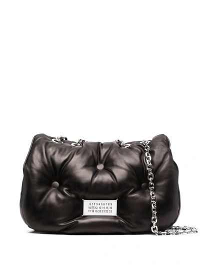 Maison Margiela Borsa A Spalla Glam Slam Media Con Bat In Nero