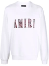 AMIRI LOGO-PATCH LONG-SLEEVE SWEATSHIRT