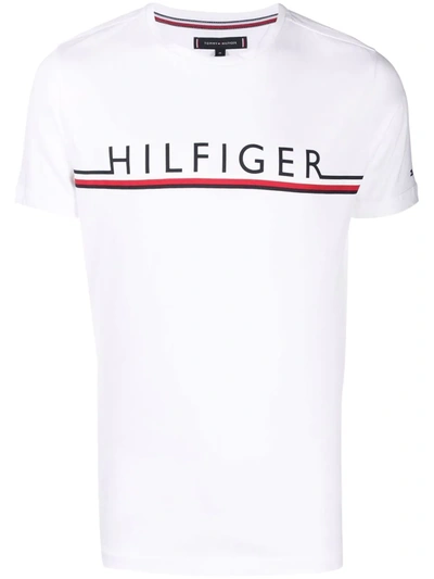 Tommy Hilfiger Logo印花短袖t恤 In White