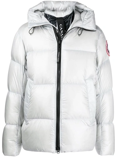 Canada Goose Crofton High-neck Puffer Jacket In Silver