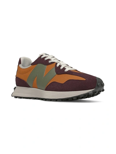 New Balance 327 Mixed Media Sneakers In Madras Ora