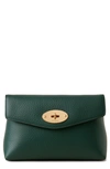 Mulberry Darley Leather Cosmetics Pouch In  Green