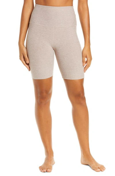 Beyond Yoga High Waist Biker Shorts In Chai