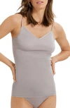 Hanro Cotton Seamless V-neck Camisole In Essential