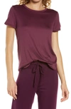 Beyond Yoga On The Down Low T-shirt In Fig Heather