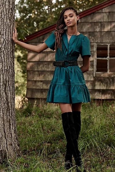 Anthropologie Somerset Mini Dress In Blue