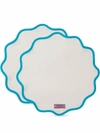 LA DOUBLEJ CLOUD SCALLOP-EDGE PLACEMATS (SET OF 2)