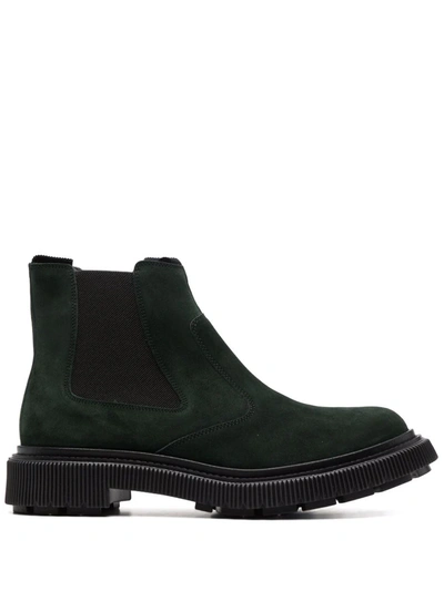 Adieu Elasticated Side-panel Boots In Green