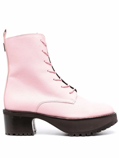 By Far Cobain Ankle Boots In Peony