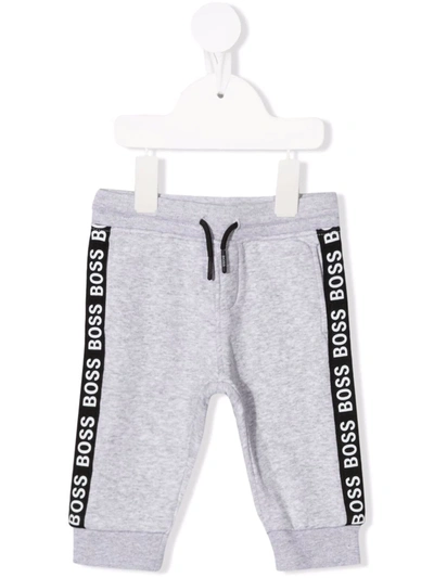 Bosswear Babies' Logo Stripe Trousers In Grey