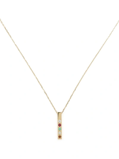 Ahkah 18kt Yellow Gold Message In Stones Dream Necklace
